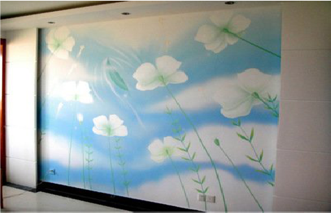 武夷山画墙绘怎么画好白云的蓬松感？