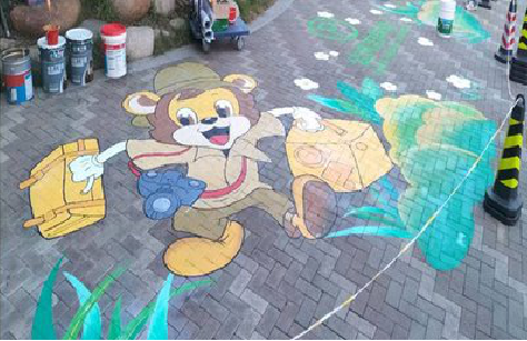 武夷山夏季画地面彩绘会遇到的问题