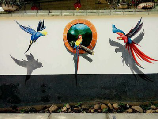 武夷山视觉错位-3D墙绘设计