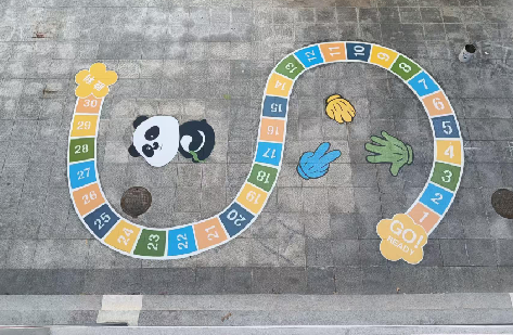 武夷山地面游戏彩绘