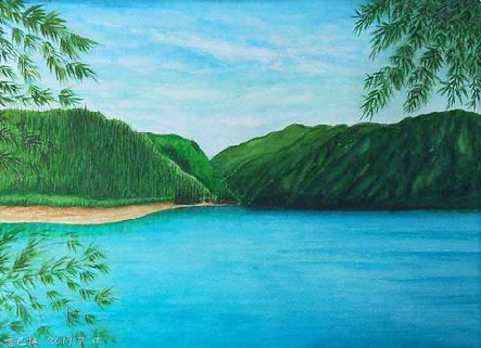 武夷山在墙绘中，如何绘画绿水青山？