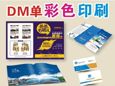 武夷山单页印刷，色彩搭配简单。